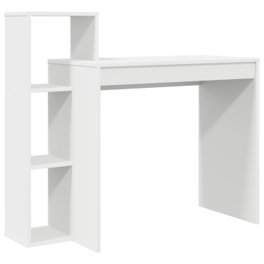 vidaXL Γραφείο Λευκό Επεξεργασμένο Ξύλο 100x40x90cm 1 τεμ.