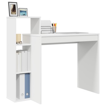 vidaXL Γραφείο Λευκό Επεξεργασμένο Ξύλο 100x40x90cm 1 τεμ.