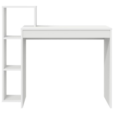vidaXL Γραφείο Λευκό Επεξεργασμένο Ξύλο 100x40x90cm 1 τεμ.