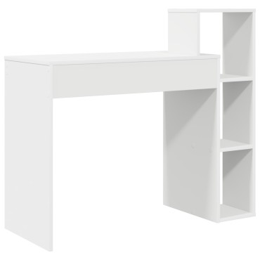 vidaXL Γραφείο Λευκό Επεξεργασμένο Ξύλο 100x40x90cm 1 τεμ.