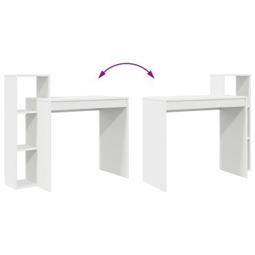 vidaXL Γραφείο Λευκό Επεξεργασμένο Ξύλο 100x40x90cm 1 τεμ.