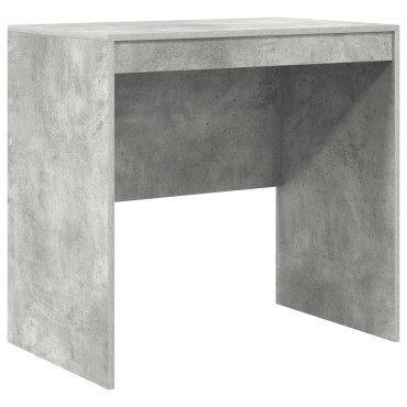 vidaXL Γκρι Γραφείο Σκυροδέματος 80x50x76cm από μοριοσανίδα 1 τεμ.