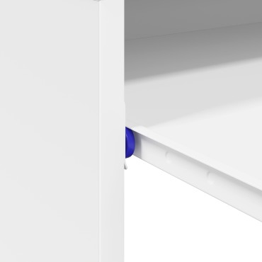 vidaXL Γραφείο με συρτάρι Λευκό 77.5x43x79cm Επεξεργασμένο ξύλο 1 τεμ.