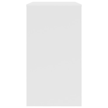 vidaXL Γραφείο με συρτάρι Λευκό 77.5x43x79cm Επεξεργασμένο ξύλο 1 τεμ.