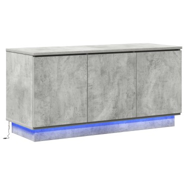 vidaXL Τηλεοπτική Ντουλάπα Σκυρόδεμα Γκρι 100x38x49cm Επεξεργασμένο Ξύλο