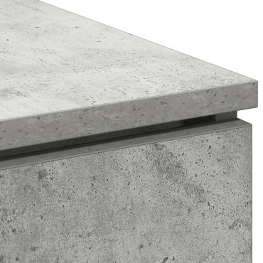 vidaXL Τηλεοπτική Ντουλάπα Σκυρόδεμα Γκρι 100x38x49cm Επεξεργασμένο Ξύλο