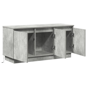 vidaXL Τηλεοπτική Ντουλάπα Σκυρόδεμα Γκρι 100x38x49cm Επεξεργασμένο Ξύλο