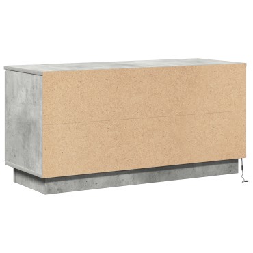 vidaXL Τηλεοπτική Ντουλάπα Σκυρόδεμα Γκρι 100x38x49cm Επεξεργασμένο Ξύλο