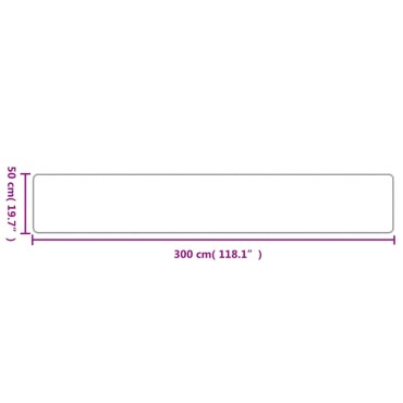 vidaXL Χαλί Διάδρομος Εμφάνιση Σιζάλ Platina 50x300cm