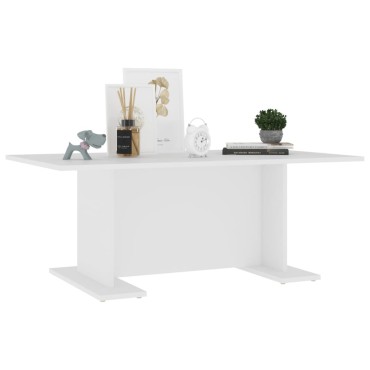 vidaXL Τραπεζάκι Σαλονιού Λευκό 103,5x60x40cm από Επεξ. Ξύλο 1 τεμ.