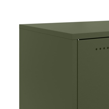 vidaXL Ντουλάπι Πράσινο Λαδί 100,5x39x72cm από Ατσάλι 1 τεμ.