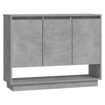 vidaXL Μπουφές Γκρι Σκυροδέματος 97x31x75cm από Μοριοσανίδα 1 τεμ.