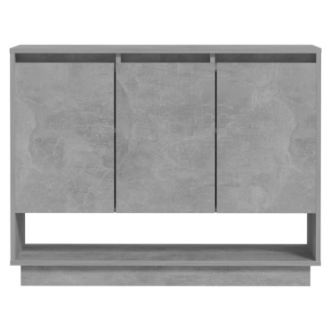 vidaXL Μπουφές Γκρι Σκυροδέματος 97x31x75cm από Μοριοσανίδα 1 τεμ.