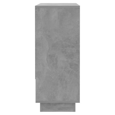 vidaXL Μπουφές Γκρι Σκυροδέματος 97x31x75cm από Μοριοσανίδα 1 τεμ.