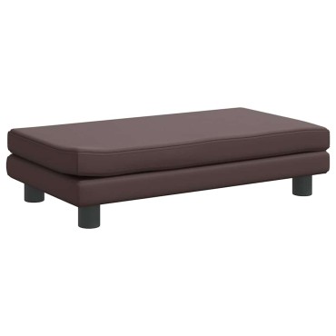 vidaXL Κρεβάτι Σκύλου με Προέκταση Καφέ 100x50x30 εκ. Συνθετικό Δέρμα