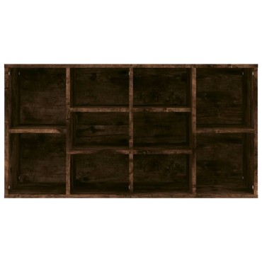 vidaXL Παπουτσοθήκη Καπνιστή Δρυς 103x30x54,5cm Επεξεργασμένο Ξύλο