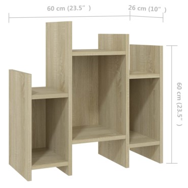 vidaXL Βοηθητικό Ντουλάπι Sonoma Δρυς 60x26x60cm από Επεξ. Ξύλο 1 τεμ.