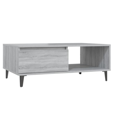 vidaXL Τραπεζάκι Σαλονιού Γκρι Sonoma 90x60x35cm Επεξεργασμένο Ξύλο 1 τεμ.