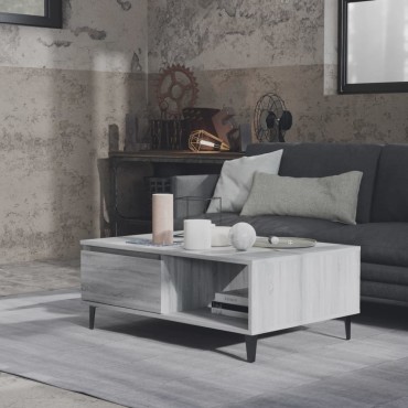 vidaXL Τραπεζάκι Σαλονιού Γκρι Sonoma 90x60x35cm Επεξεργασμένο Ξύλο 1 τεμ.