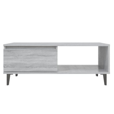 vidaXL Τραπεζάκι Σαλονιού Γκρι Sonoma 90x60x35cm Επεξεργασμένο Ξύλο 1 τεμ.
