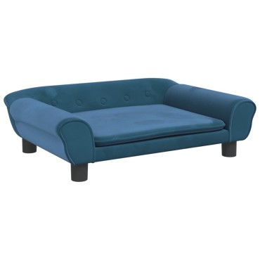 vidaXL Καναπές Παιδικός Μπλε 70x45x26cm Βελούδινος 1 τεμ.