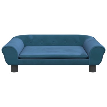 vidaXL Καναπές Παιδικός Μπλε 70x45x26cm Βελούδινος 1 τεμ.