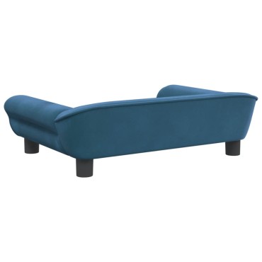 vidaXL Καναπές Παιδικός Μπλε 70x45x26cm Βελούδινος 1 τεμ.