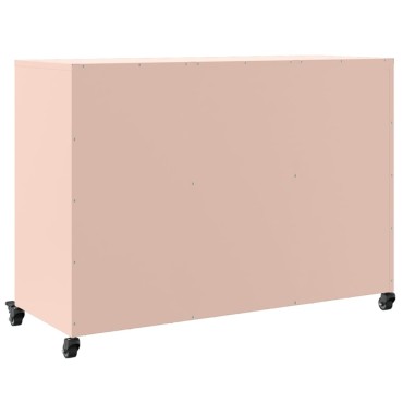 vidaXL Ντουλάπι Ροζ 100,5x39x72cm από Χάλυβα 1 τεμ.