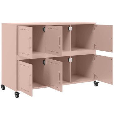 vidaXL Ντουλάπι Ροζ 100,5x39x72cm από Χάλυβα 1 τεμ.
