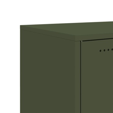 vidaXL Ντουλάπι Πράσινο Λαδί 100,5x39x72cm από Ατσάλι 1 τεμ.