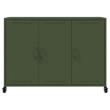 vidaXL Ντουλάπι Πράσινο Λαδί 100,5x39x72cm από Ατσάλι 1 τεμ.