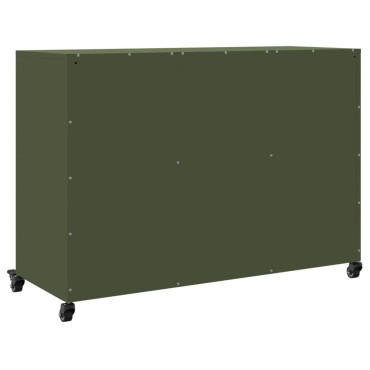 vidaXL Ντουλάπι Πράσινο Λαδί 100,5x39x72cm από Ατσάλι 1 τεμ.