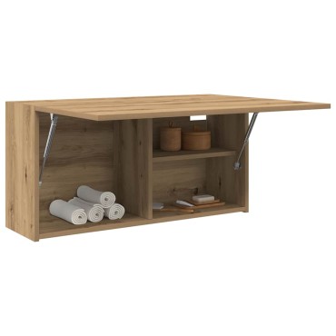 vidaXL Ντουλάπι τοίχου μπάνιου Artisan Oak Κατασκευασμένο ξύλο 80x25x40 cm 1 τεμ.