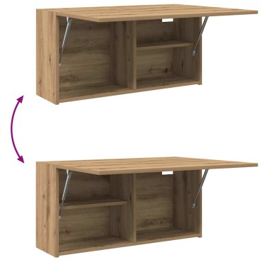 vidaXL Ντουλάπι τοίχου μπάνιου Artisan Oak Κατασκευασμένο ξύλο 80x25x40 cm 1 τεμ.