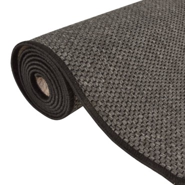 vidaXL Χαλί Διάδρομος Εμφάνιση Σιζάλ Ανθρακί 50x200cm