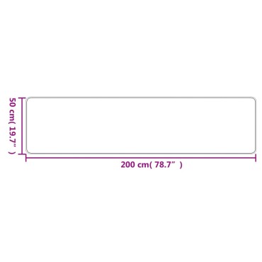 vidaXL Χαλί Διάδρομος Εμφάνιση Σιζάλ Ανθρακί 50x200cm