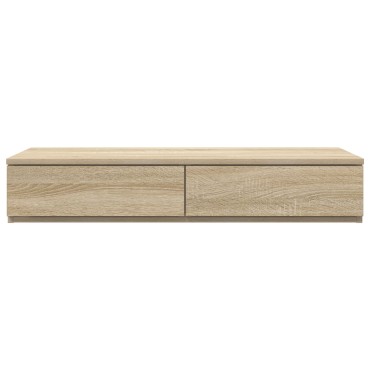 vidaXL Συρτάρια Κρεβατιού Σονομά Καρυδιά 90x36,5x16,5cm Επεξεργασμένο Ξύλο 1 τεμ.