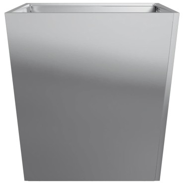 vidaXL Ζαρντινιέρα Κήπου 50x50x50 εκ. από Γαλβανισμένο Χάλυβα