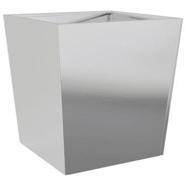 vidaXL Ζαρντινιέρα Κήπου 50x50x50 εκ. από Γαλβανισμένο Χάλυβα