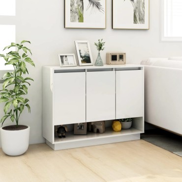 vidaXL Συρταριέρα Λευκή 97x31x75cm από Επεξεργασμένο Ξύλο 1 τεμ.