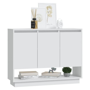 vidaXL Συρταριέρα Λευκή 97x31x75cm από Επεξεργασμένο Ξύλο 1 τεμ.