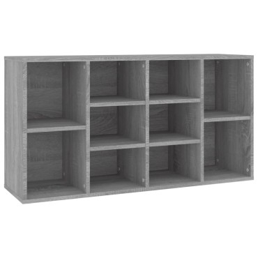 vidaXL Παπουτσοθήκη Γκρι Sonoma 103x30x54,5cm από Επεξεργασμένο Ξύλο