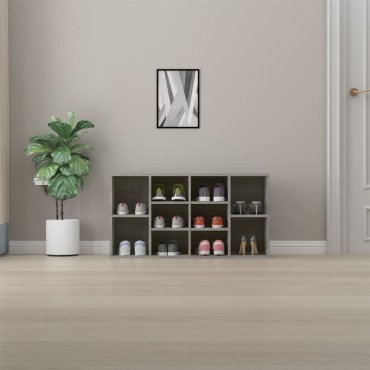 vidaXL Παπουτσοθήκη Γκρι Sonoma 103x30x54,5cm από Επεξεργασμένο Ξύλο