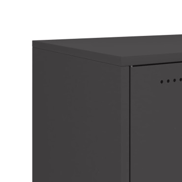 vidaXL Ντουλάπι Μαύρο 100,5x39x72cm από Χάλυβα 1 τεμ.