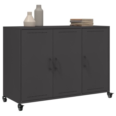 vidaXL Ντουλάπι Μαύρο 100,5x39x72cm από Χάλυβα 1 τεμ.