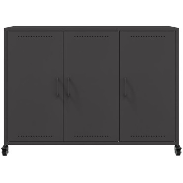vidaXL Ντουλάπι Μαύρο 100,5x39x72cm από Χάλυβα 1 τεμ.