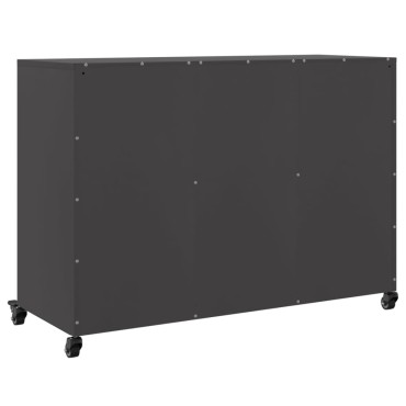 vidaXL Ντουλάπι Μαύρο 100,5x39x72cm από Χάλυβα 1 τεμ.