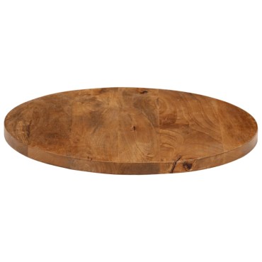 vidaXL Επιφάνεια Τραπεζιού Στρογγυλή 50x3,8cm Μασίφ Ξύλο Μάνγκο 1 τεμ.