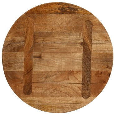 vidaXL Επιφάνεια Τραπεζιού Στρογγυλή 50x3,8cm Μασίφ Ξύλο Μάνγκο 1 τεμ.