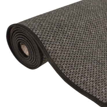 vidaXL Χαλί Διάδρομος Εμφάνιση Σιζάλ Ανθρακί 50x300cm